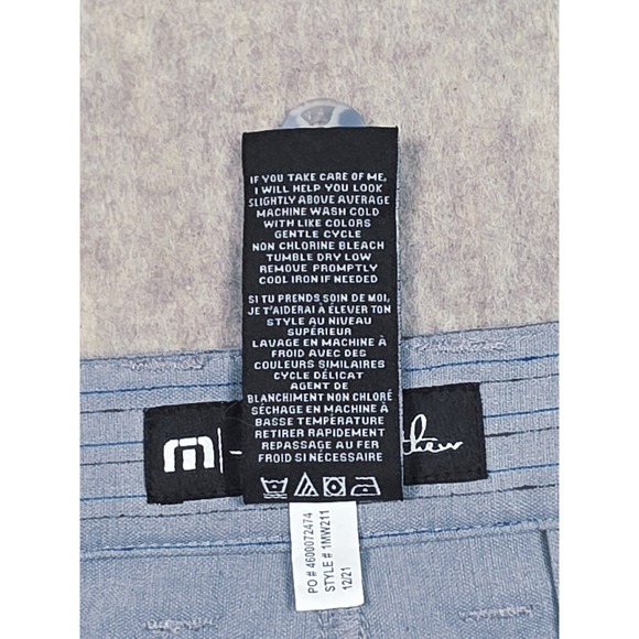 Travis Mathew Shorts Mens 36 Gray Chino Golf 9" Inseam Preppy Lightweight - Picture 8 of 11